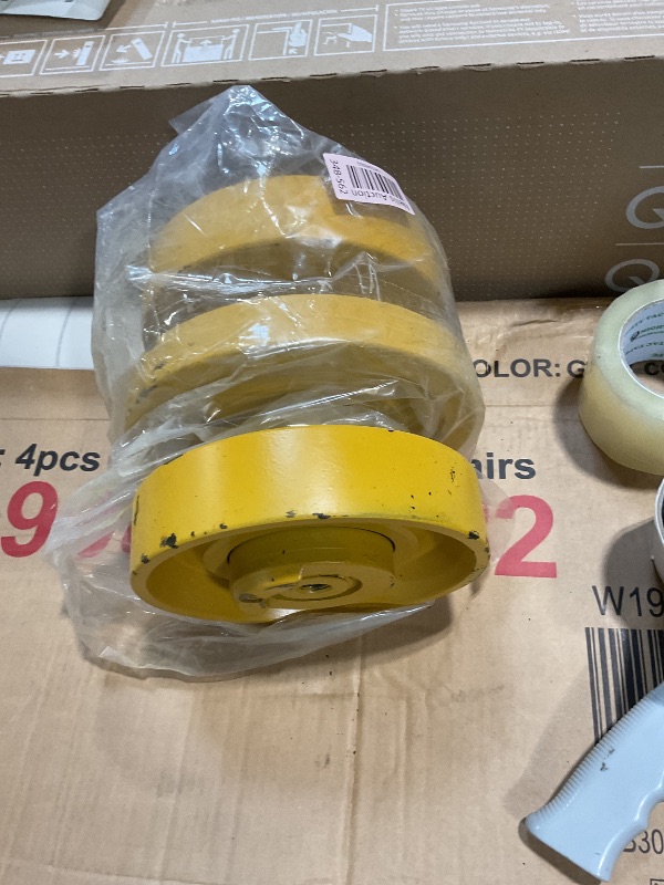 Photo 1 of **CHIP DAMAGE **304-1890 Bottom Roller Replacement for Caterpillar Skid Steer Loader 259B3 259D 259D3 279C 279C-2 279D 279D3 289C 289C-2 289D 299C 299D 299D3 -Triple Flange, Rubber Track, Mixizap