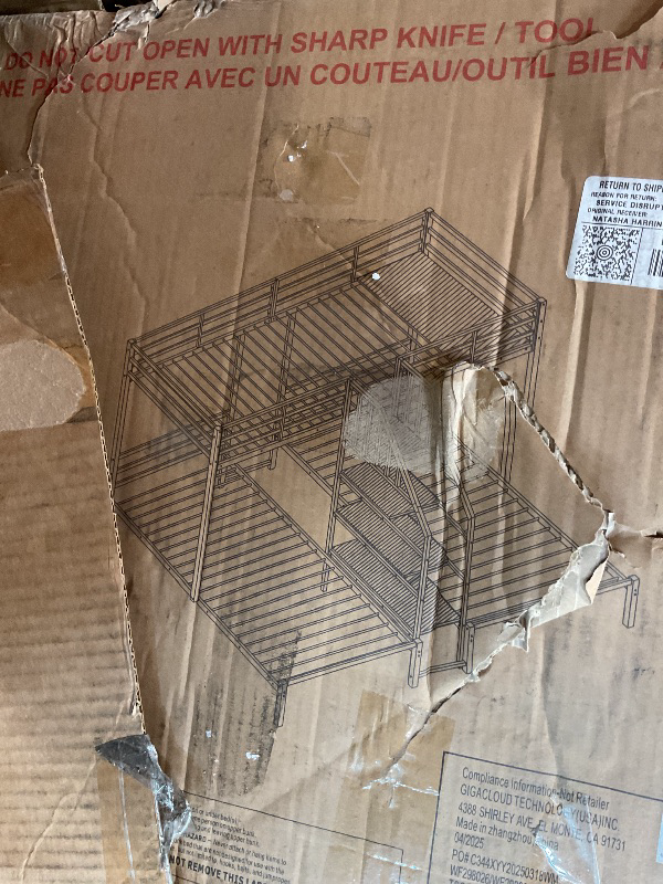 Photo 1 of **SELLING FO PARS AS PARTIAL SET. PARTS FOR A TRIPLE BUNK BED