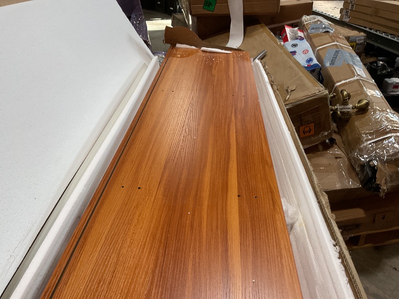 Photo 1 of **MINOR DAMAGE TO CORNER**EasyCom Rattan TV Stand for 65 inch TV, Farmhouse Rattan Entertainment Center with Storage and Open Shelves, Mid Century Modern Entertainment Center with Natural Rattan Door