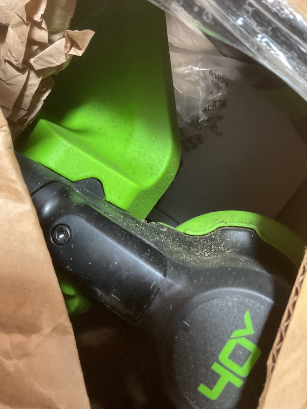 Photo 1 of **NO BATTERY OR CHARGER.**Greenworks 40V 17-Inch Brushless String Trimmer, 8Ah Battery and Rapid Charger Included