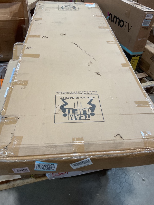 Photo 1 of **STONES AND FOUNTAIN BASE MISSING** Alpine Corporation MLT100 Mirror Waterfall Fountain with Stones & Lights - Zen Indoor/Outdoor Decor for Office, Living Room, Patio, Entryway - 72 Inches - Modern Wall-Mounted Water Feature (Bronze)