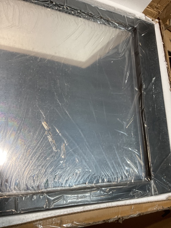 Photo 1 of **STONES AND FOUNTAIN BASE MISSING** Alpine Corporation MLT100 Mirror Waterfall Fountain with Stones & Lights - Zen Indoor/Outdoor Decor for Office, Living Room, Patio, Entryway - 72 Inches - Modern Wall-Mounted Water Feature (Bronze)