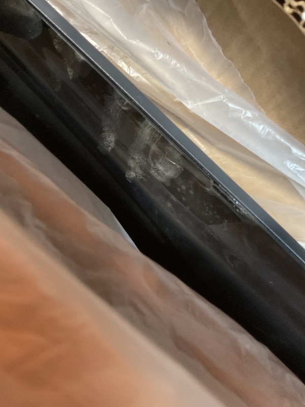 Photo 1 of **MAJOR DAMAGE TO SCREEN. SELLING FOR PARTS. MISSING REMOTE **TCL 50-Inch Class S4 4K LED Smart TV with Roku TV (50S450R, 2023 - Model), Dolby Vision, HDR, Dolby Atmos, Works with Alexa, Google Assistant and Apple HomeKit Compatibility, Streaming UHD Tele