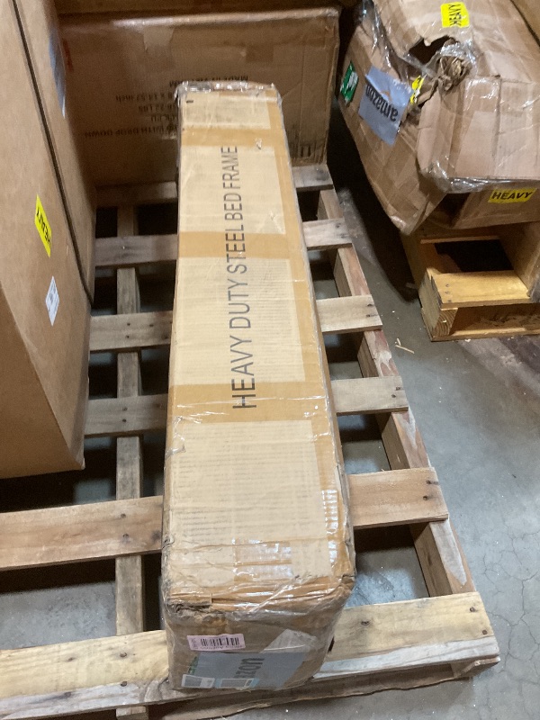 Photo 1 of 45MinST 3600lbs Heavy Duty Reinforced Platform, 18 Inch Tall Mattress Foundation, Steel Slats Support Bed Frame with Underbed Storage, Easy Assembly and Non Squeak, King