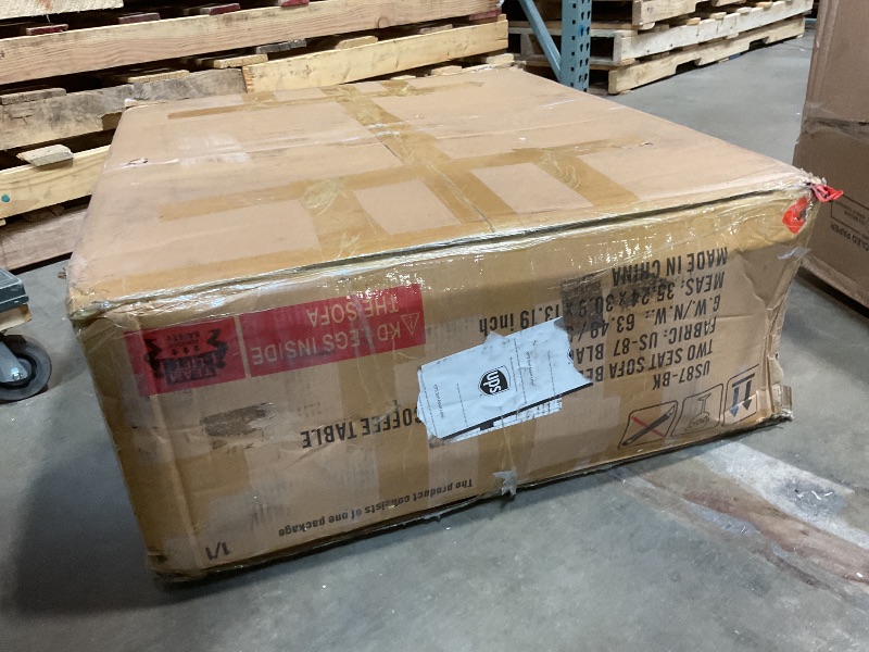 Photo 1 of **DIRT DAMAGE**Shintenchi Futon Sofa Bed, Velvet Foldable Couch Reclining Sleeper w/Removable Armrests, Upholstered Loveseat w/Folding Cup Holders for Home, Office, Black