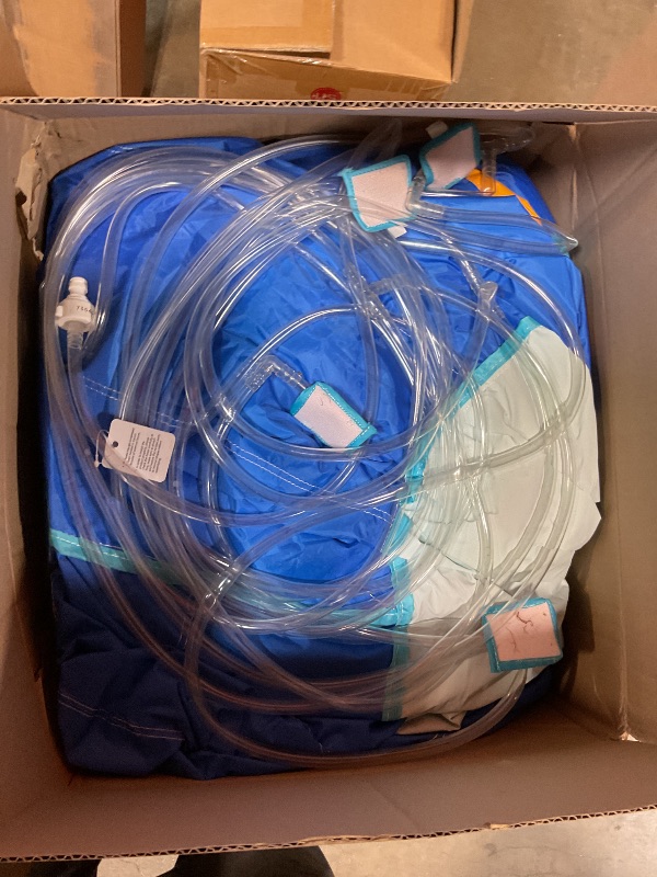 Photo 1 of **2BOXES**Mixcous Inflatable Water Double Slides Park, Bounce House with Splash Pool, Large Blow Up Water Slide for Kids with Climbing Wall, Durable Design Backyard Play Park, Quick Setup (Dry/Wet Use)