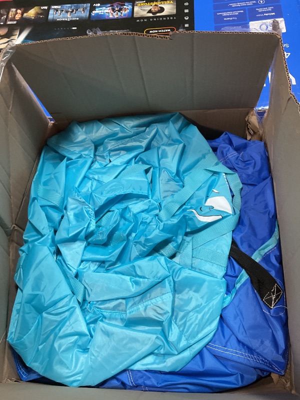 Photo 1 of **2BOXES**Mixcous Inflatable Water Double Slides Park, Bounce House with Splash Pool, Large Blow Up Water Slide for Kids with Climbing Wall, Durable Design Backyard Play Park, Quick Setup (Dry/Wet Use)