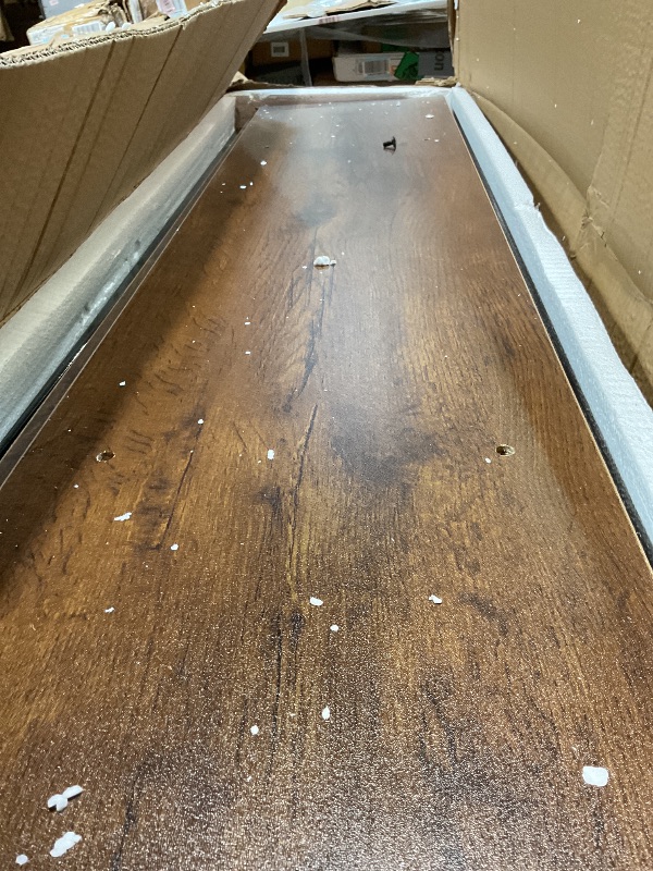 Photo 1 of **MINOR DAMAGE TO TWO CORNERS**Tribesigns 5-Tier Bookshelf, Vintage Industrial Style Bookcase 72 H x 12 W x 47L Inches