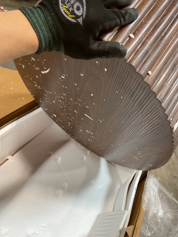 Photo 1 of **MINOR DAMAGE TO LIP**Coffee table. Color-WALNUT.