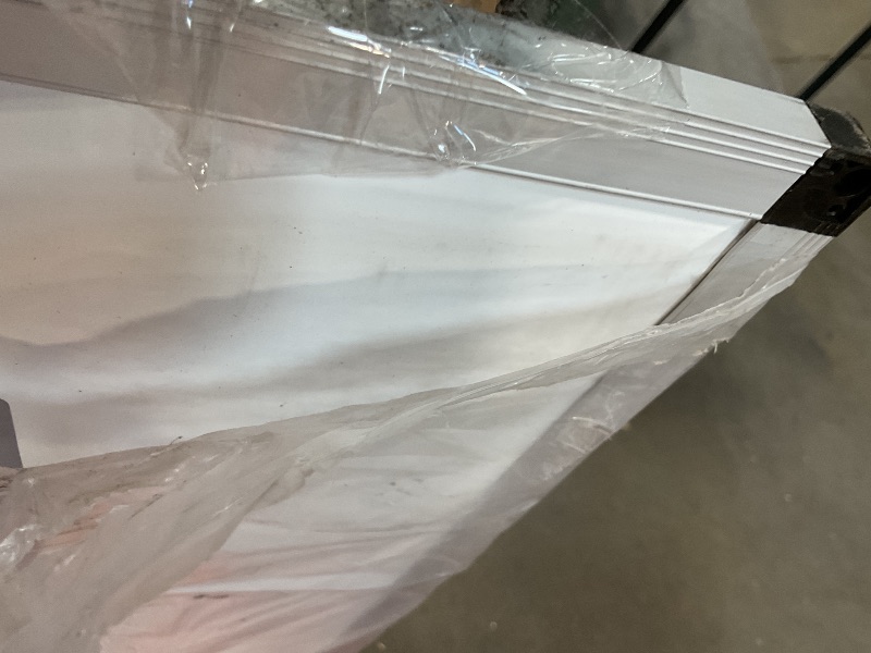 Photo 1 of **DENTS AND SCRATCHES **VIZ-PRO Large Magnetic Dry Erase White Board for Wall, 48 X 48 inches, Pack of 2, 4' x 4' Aluminum Framed Whiteboard with Marker Tray for School Office Home