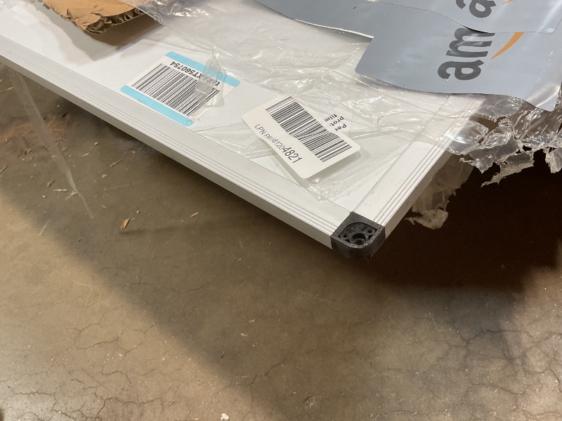 Photo 1 of **DENTS AND SCRATCHES **VIZ-PRO Large Magnetic Dry Erase White Board for Wall, 48 X 48 inches, Pack of 2, 4' x 4' Aluminum Framed Whiteboard with Marker Tray for School Office Home