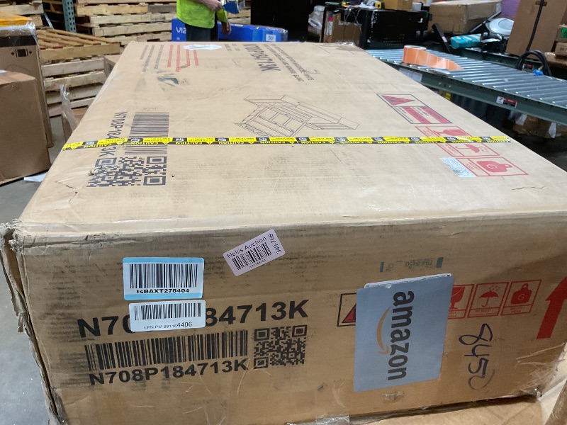 Photo 1 of **PARTIAL SET /BOX 1 OF 2 ** Ball & Cast Queen Size Murphy Bed Wall Bed with USB Port and Little Wardrobes,Wood Hideaway Cabinet Bed Frame W/Drawers & Shelves,can be Folded,Slat Support,for Apartment,Bedroom,White