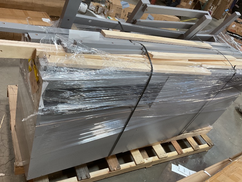 Photo 1 of **DAMAGE TO DRAWER CORNER. SCRATCHES ON LEGS**SELLING FOR PARTS AS PARTIAL SET MISSING HARDWARE **Merax Wood Loft Bed with Drawers,Cabinet and Shelves for Teens, Boys, Girls, Twin Size Loft Bed Frame with Full-Length Guardrails and Ladder for Bedroom, Chi