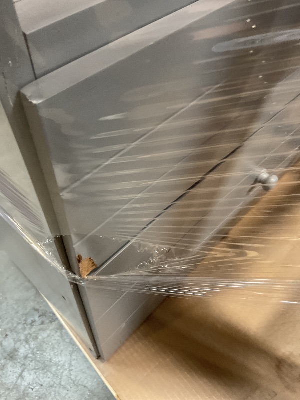 Photo 1 of **DAMAGE TO DRAWER CORNER. SCRATCHES ON LEGS**SELLING FOR PARTS AS PARTIAL SET MISSING HARDWARE **Merax Wood Loft Bed with Drawers,Cabinet and Shelves for Teens, Boys, Girls, Twin Size Loft Bed Frame with Full-Length Guardrails and Ladder for Bedroom, Chi