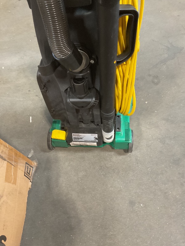 Photo 1 of **MISSING FRONT BAG COVER. HOLE DAMAGE WHERE TUBE SITS**BiSSEll BigGreen Commercial PowerForce Bagged Lightweight, Upright, Industrial, Vacuum Cleaner, BGU1451T