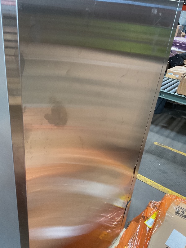 Photo 1 of **DIRT SCUFFS AND DENTS ON OUTSIDE**Commercial Freezer 54"W 2 Door Stainless Steel Reach-in Solid Door Upright Freezer Fan Cooling 49 Cu.ft Freezers -8-1°F for Restaurant, Bar, Shop