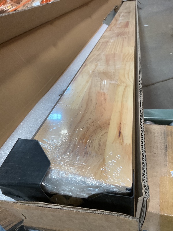 Photo 1 of **MINOR SCRAPE DAMAGE ON ONE**Art3d Fluted Wood Panel for Wall and Ceiling, Beaded Accent molding for Home Decoration, Pack of 4pcs + 1pc End-Trim, Size 108 x 5.7in.- Beaded Black