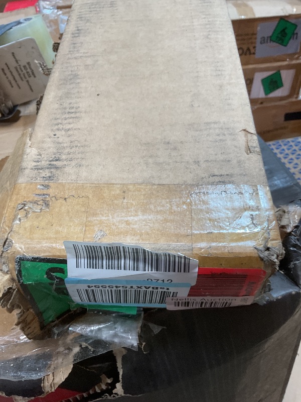 Photo 1 of **MINOR SCRAPE DAMAGE ON ONE**Art3d Fluted Wood Panel for Wall and Ceiling, Beaded Accent molding for Home Decoration, Pack of 4pcs + 1pc End-Trim, Size 108 x 5.7in.- Beaded Black