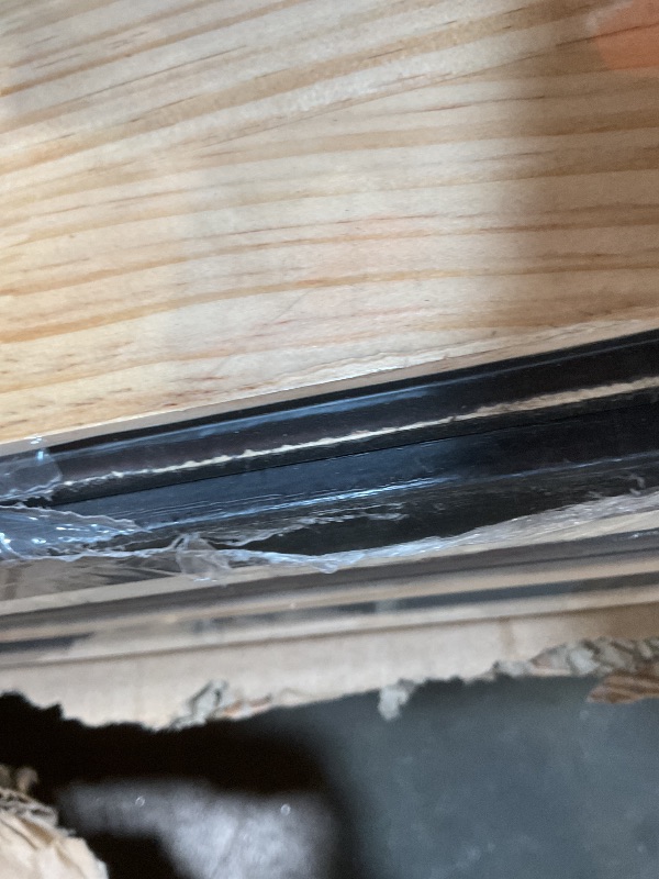 Photo 1 of **MINOR SCRAPE DAMAGE ON ONE**Art3d Fluted Wood Panel for Wall and Ceiling, Beaded Accent molding for Home Decoration, Pack of 4pcs + 1pc End-Trim, Size 108 x 5.7in.- Beaded Black