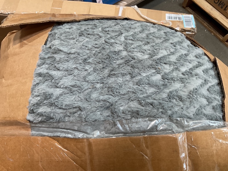 Photo 1 of **DIRTY FROM TRANSPORT **Hobestluk Bean Bag Chair Convertible Beanbag Chairs for Adults, 3 in 1 Bean Bags with Plush Chevron Cover, Adult Bean Bag Chair for Living Room, Bedroom (Grey, Full)