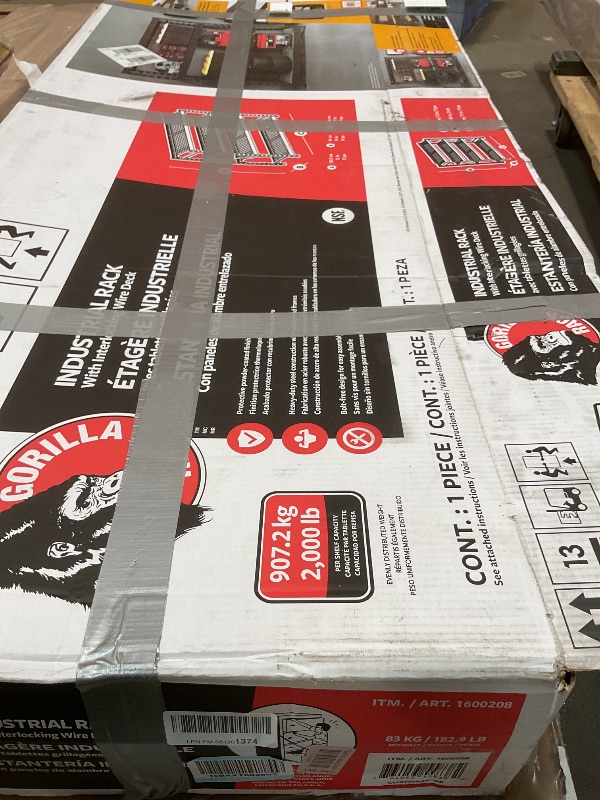 Photo 1 of ****SCUFFS AND SCRATCHES ** VEVOR Storage Shelving Unit, 5-Tier Adjustable, 2000 lbs Capacity, Heavy Duty Garage Shelves Metal Organizer Wire Rack, Black, 60" L x 24" W x 78" H for Kitchen Pantry Basement Bathroom Laundry Closet