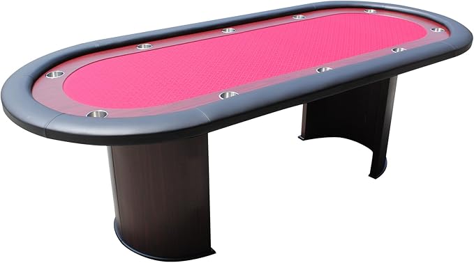 Photo 1 of **2 BOXES**IDS Online 96" Luna Poker Table Red