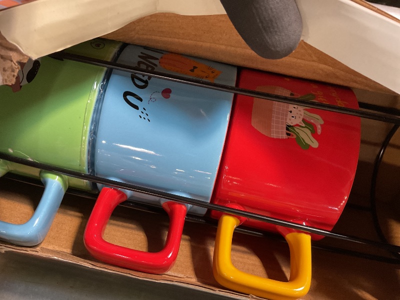 Photo 1 of ** 3 CUPS/ 4TH WAS BROKEN AND REMOVED FROM PACKAGING** A sunny day, a little dog doing sports cups