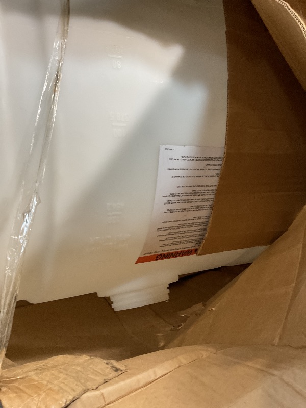 Photo 1 of **MISSING BIG LID. SCUFFS FROM TRANSPORT **RomoTech 82123919 Horizontal Square Reservoir Water Tank, 50 Gallon, Made in USA, Natural Poly Tank for Non-Flammable Liquids, UV-Resistant, Ideal for Agricultural Use, RV Water Storage