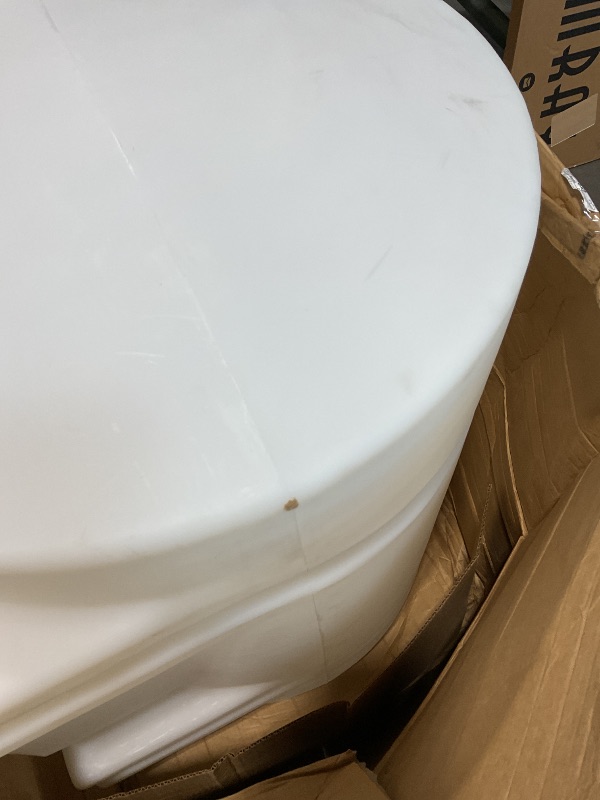 Photo 1 of **MISSING BIG LID. SCUFFS FROM TRANSPORT **RomoTech 82123919 Horizontal Square Reservoir Water Tank, 50 Gallon, Made in USA, Natural Poly Tank for Non-Flammable Liquids, UV-Resistant, Ideal for Agricultural Use, RV Water Storage