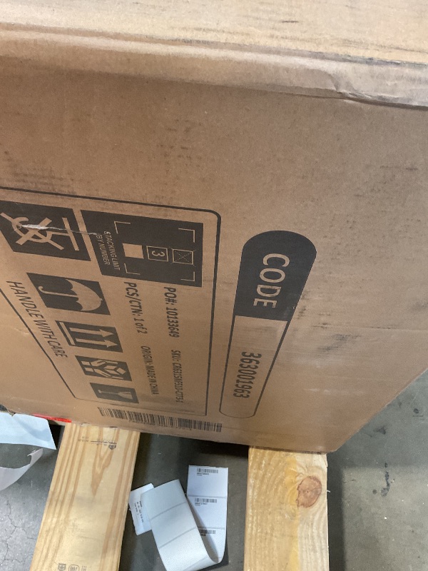 Photo 1 of **SELLING FOR PARTS AS PARTIAL SET. ONE BOX OF TWO. TWO CUSHIONS**Phoenix Home Manual Recliner Chair with Massage and Heat Ergonomic Overstuffed Breathable Fabric Reclining Chair with 2 Side Pockets, 2 Cup Holders, Remote Control, Living Room, Bedroom, Gr