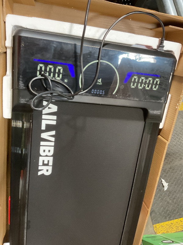 Photo 1 of **TRANSPORT SCUFFS AND DIRT**Walking Pad Treadmill with 12% 9-Level Auto Incline, 450 lbs Capacity RGB LED Screen, Bluetooth Speaker Under Desk Treadmill, Compact Treadmills for Home Hiking, Black