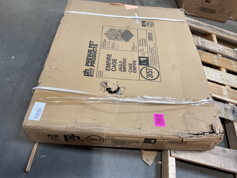 Photo 1 of **SELLING FOR PARTS AS PARTIAL SET. ONE BOX OF TWO. MINOR BEND DAMAGE TO METAL**Prevue Pet Products Empire Bird Cage, X-Large, Black Hammertone,46" L x 36" W x 78 1/4" H