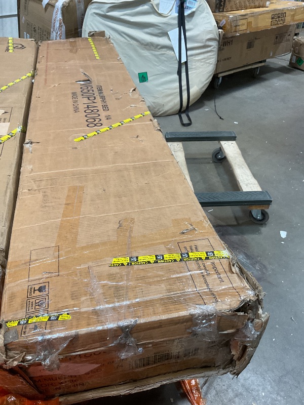 Photo 1 of **SELLING FOR PARTS AS PARTIAL SET. MINOR SCRAPE AND DIRT DAMAGE. BOX ONE OF FOUR.** Queen Upholstered LED Bed Frame with 2 Storage Drawers and 2-Tier Storage Headboard,Velvet Princess Platform Bed with Charging Station&Bookcase,Heavy Duty Metal Support,N