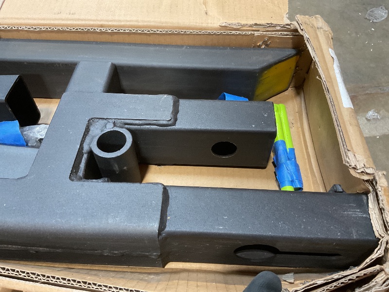 Photo 1 of 2000lbs Clamp on Pallet Forks, 43" Heavy Duty Fork Rack with Adjustable Stabilizer Bar for Loader Bucket Skidsteer Tractor