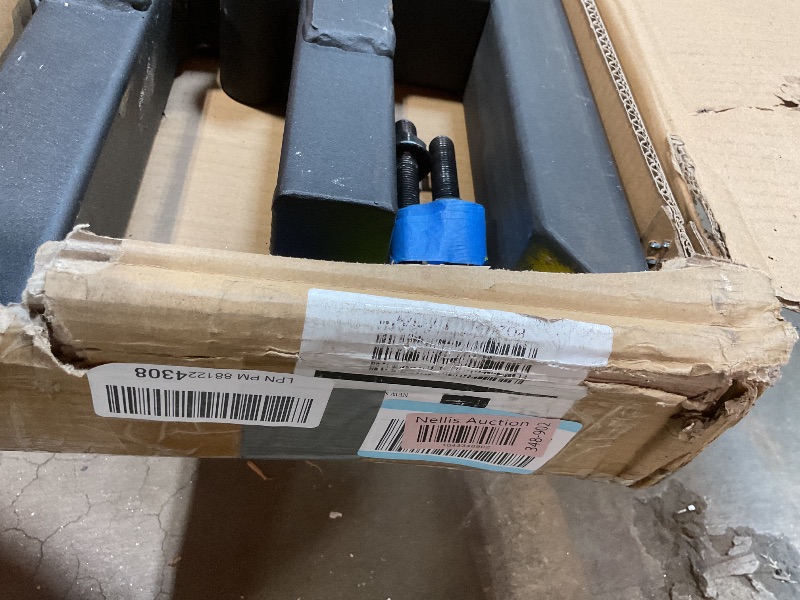 Photo 1 of 2000lbs Clamp on Pallet Forks, 43" Heavy Duty Fork Rack with Adjustable Stabilizer Bar for Loader Bucket Skidsteer Tractor