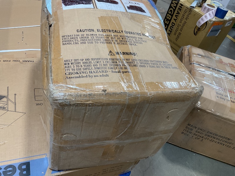 Photo 1 of **DIRT DAMAGE**HIJOFUN Inflatable Water Slide Park 18x15FT Mega Water Park Bounce House w/Double Waterslide Large Splash Pool, Deep Pool, Shower,Water Cannon,Climbing Wall and Jumping Bouncer for Backyard Outdoor