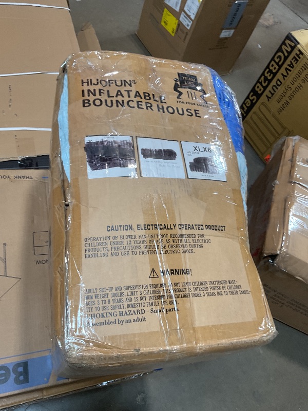 Photo 1 of **DIRT DAMAGE**HIJOFUN Inflatable Water Slide Park 18x15FT Mega Water Park Bounce House w/Double Waterslide Large Splash Pool, Deep Pool, Shower,Water Cannon,Climbing Wall and Jumping Bouncer for Backyard Outdoor