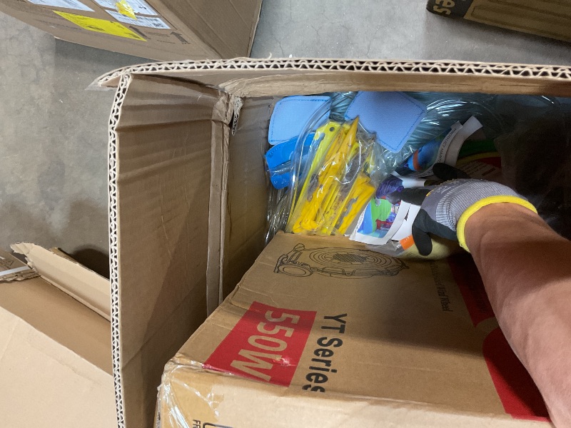 Photo 1 of **DIRT DAMAGE**HIJOFUN Inflatable Water Slide Park 18x15FT Mega Water Park Bounce House w/Double Waterslide Large Splash Pool, Deep Pool, Shower,Water Cannon,Climbing Wall and Jumping Bouncer for Backyard Outdoor