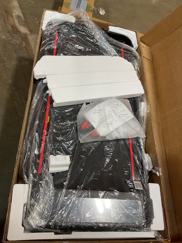 Photo 1 of **FOR PARTS ONLY/ NON-FUNCTIONAL** RHYTHM FUN Incline Foldable Treadmill, Walking Pad Treadmill with Incline, 300 lbs Portable Treadmills with Handles for Home Office Use, Under Desk Compact Walking pad with LED Display & APP