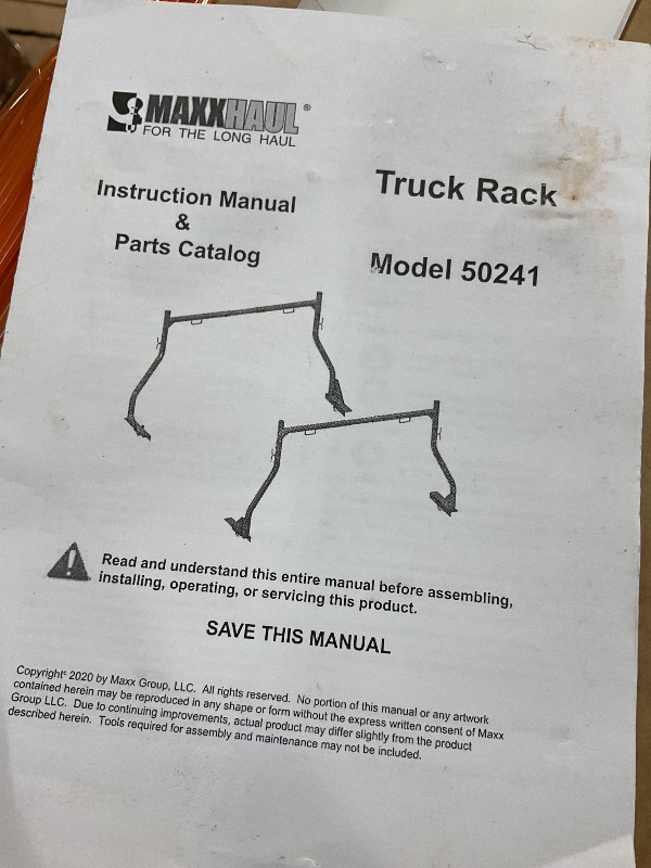 Photo 1 of **TRANSPORT SCRATCHES AND SCUFFS **MAXXHAUL 50241 Adjustable Steel Pick Up Truck Ladder Utility Racks-Pair