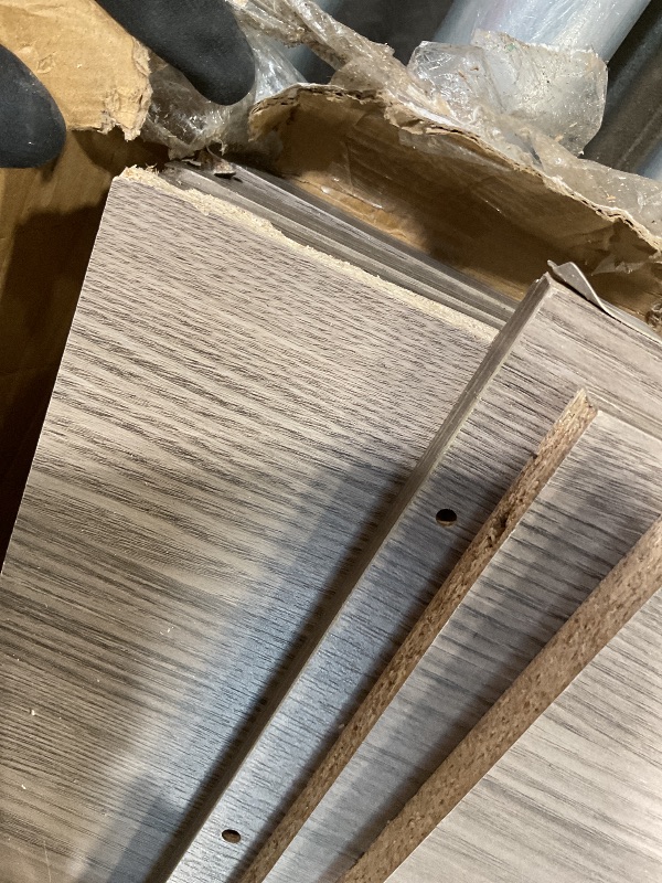 Photo 1 of **DAMAGE TO CORNERS **ClosetMaid SuiteSymphony Wood Closet Organizer Starter Kit with Tower and 3 Hang Rods Shelves, Adjustable, Fits Spaces 4 – 9 ft. Wide, Natural Gray, 16"