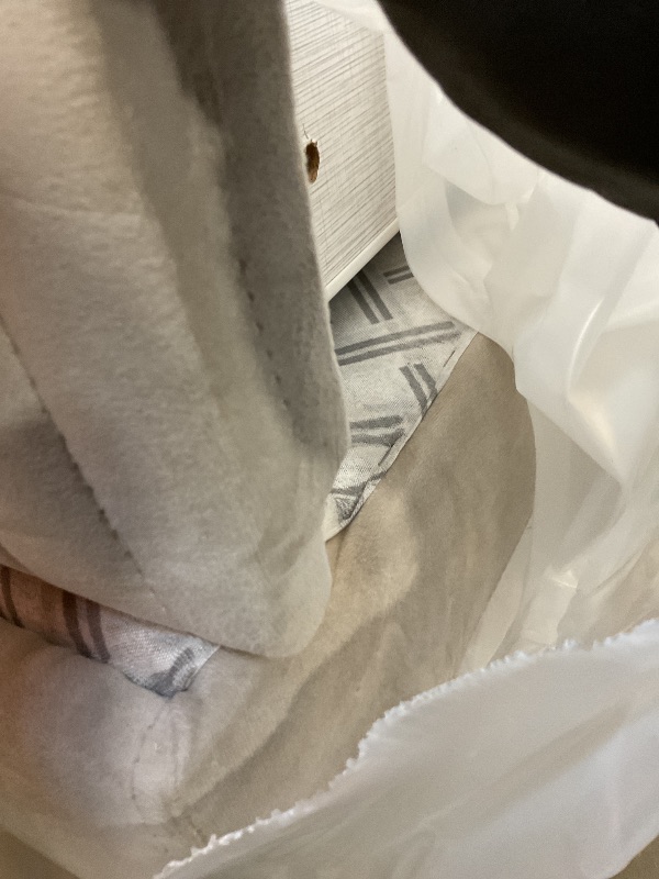 Photo 1 of **DAMAGE TO BOTTOM CORNER. **Sweet Home Stores Escalade 87" Convertible Sofabed with Storage, Firm, Fabric, 3 Seater, Upholstered Sleeper Sofa Couch, Futon for Living Room, Beige