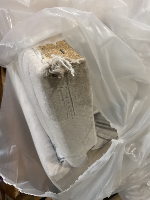 Photo 1 of **DAMAGE TO BOTTOM CORNER. **Sweet Home Stores Escalade 87" Convertible Sofabed with Storage, Firm, Fabric, 3 Seater, Upholstered Sleeper Sofa Couch, Futon for Living Room, Beige