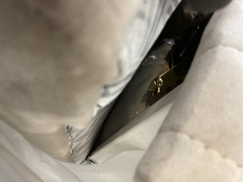 Photo 1 of ****MISSING THE SIDE ARM PIECES**** Sweet Home Stores Escalade 87" Convertible Sofabed with Storage, Firm, Fabric, 3 Seater, Upholstered Sleeper Sofa Couch, Futon for Living Room, Beige