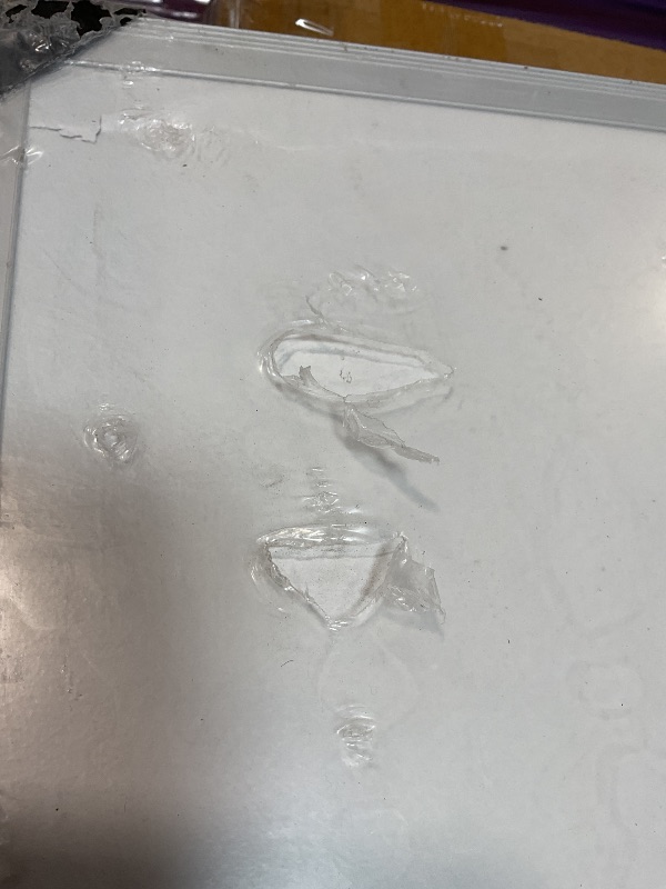 Photo 1 of **MINOR SCRATCH AND DENT DAMAGE** VIZ-PRO Large Cork Bulletin Board, 72 X 40 Inches, Wall-Mounted Corkboard with Silver Aluminium Frame for School, Office, and Home