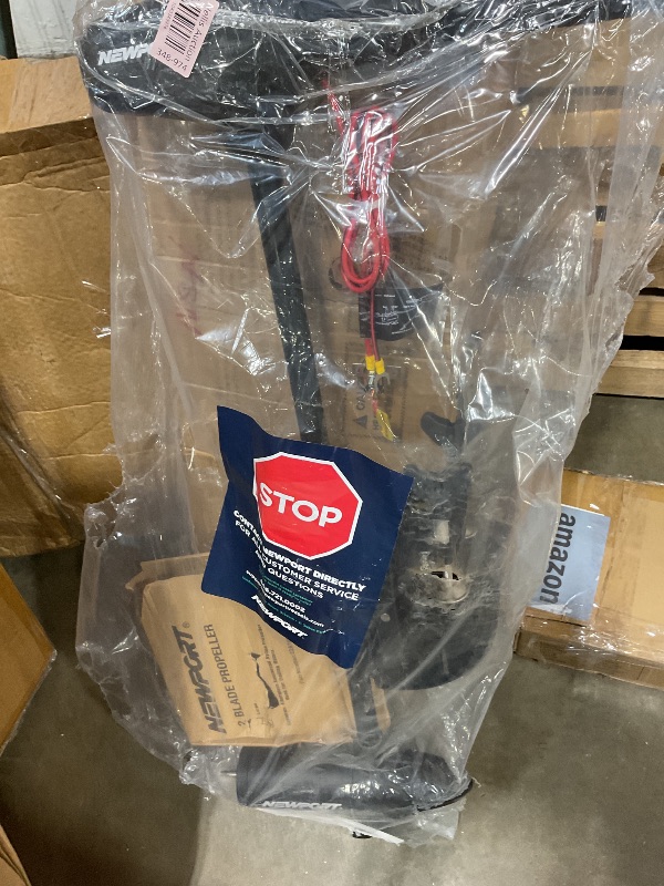 Photo 1 of **SELLING FOR PARTS AS PARTIAL SET.MISSING BLADES**Newport NV-Series Thrust Transom Mounted Saltwater Electric Trolling Motor LED Battery Indicator