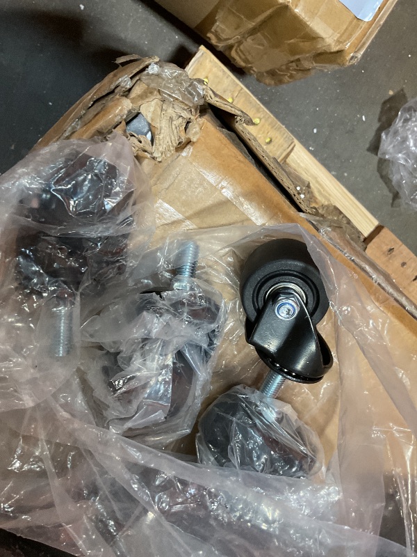 Photo 1 of **SELLING FOR PARTS AS PARTIAL SET. SCRAPE AND SCRATCHES FROM TRANSPORT. BEND DAMAGE **Folding Chair Storage, Heavy Duty Folding Chair Cart for 84 Chairs or 42 Chairs & 12 Tables , with 360° Locking Wheels, Weatherproof Cover, Fixed Ropes, 800 Lbs Capacit