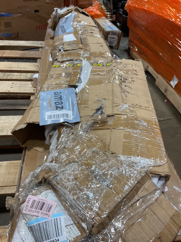 Photo 1 of **SELLING FOR PARTS AS PARTIAL SET. SCRAPE AND SCRATCHES FROM TRANSPORT. BEND DAMAGE **Folding Chair Storage, Heavy Duty Folding Chair Cart for 84 Chairs or 42 Chairs & 12 Tables , with 360° Locking Wheels, Weatherproof Cover, Fixed Ropes, 800 Lbs Capacit