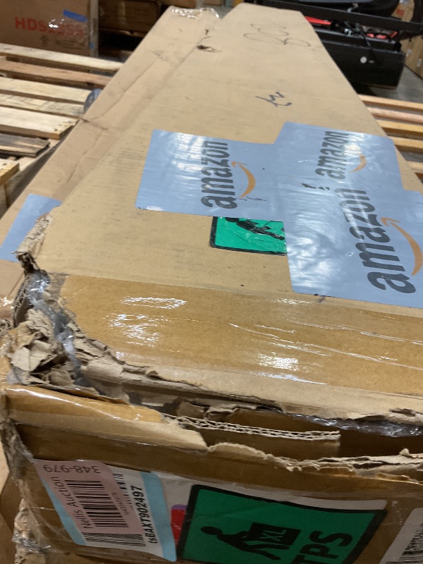 Photo 1 of **MINOR CORNER DAMAGE**FREDBECK 32in x 84in Gray Wood Barn Door Slab with 5.5ft (66inch) Barn Door Hardware Track Kit Included, Double Surfaces,Simple Assembly is Required,K-Frame,Grey