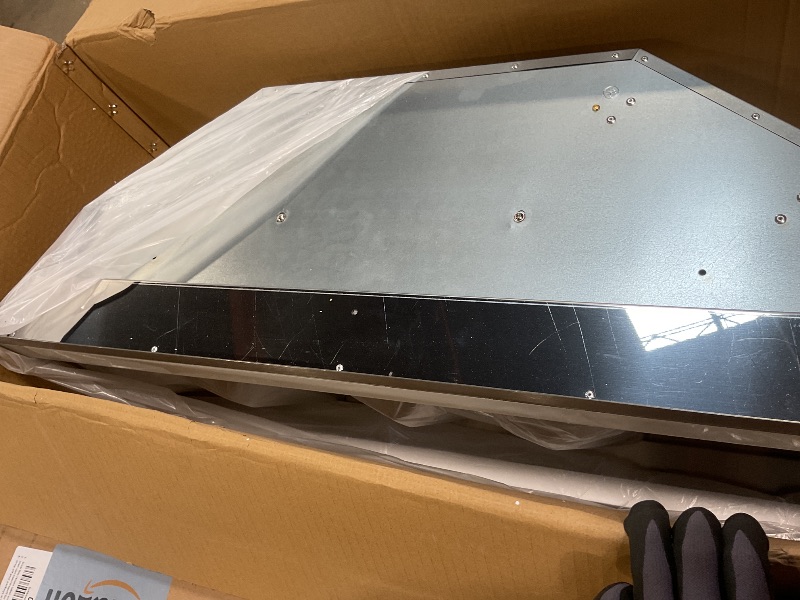 Photo 1 of IKTCH 36 inch Built-in/Insert Range Hood 900 CFM, Ducted/Ductless Convertible Duct, Stainless Steel Kitchen Vent Hood with 2 Pcs Adjustable Lights and 3 Pcs Baffle Filters with Handlebar(IKB02-36'')
